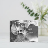 Portrait eines Maasai-Kriegers Postkarte (Stehend Vorderseite)