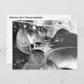 Portrait eines Maasai-Kriegers Postkarte (Vorne/Hinten)