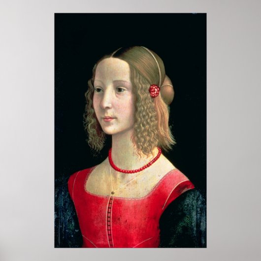 Portrait eines Mädchens, c.1490 Poster (Vorne)