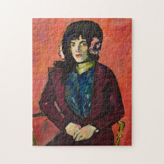 Portrait eines Mädchens | Henry Lyman Saően Puzzle (Vertikal)