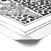 Portrait eines Mädchens mit Blume im Hintergrund. Fotodruck (Ecke)