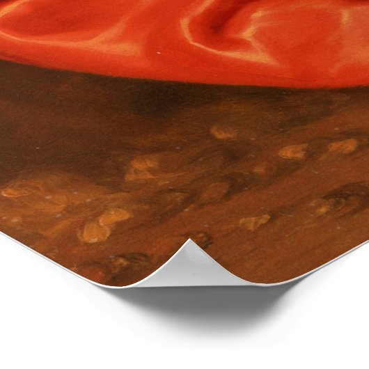 Portrait eines Mädchens mit einem Hund Poster (Ecke)