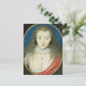 Portrait eines Mädchens Postkarte (Stehend Vorderseite)