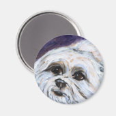 Portrait eines Malzes Magnet (Vorderseite/Rückseite)