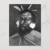 Portrait eines Mannes aus Neuseeland Postkarte (Vorderseite)