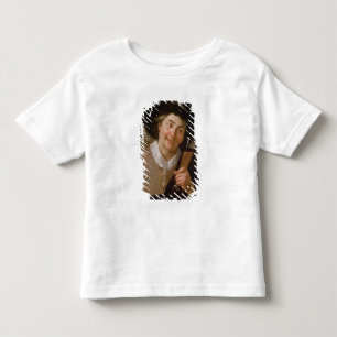 Portrait eines Mannes, der ein Weinglas hält Kleinkind T-shirt