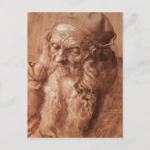 Portrait eines Mannes, dreiundneunzig Jahre alt, 1 Postkarte