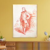 Portrait eines Mannes, Edward Gibbon genannt (1737 Leinwanddruck (Insitu (Wohnzimmer))