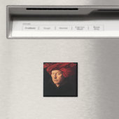'Portrait eines Mannes' Magnet (In Situ (Geschirrspüler))