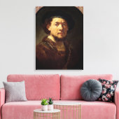 Portrait eines Mannes mit einer Goldkette Leinwanddruck (Insitu (Wohnzimmer))