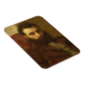 Portrait eines Mannes (Öl auf Tafel) Magnet (Rechte Seite)