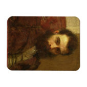 Portrait eines Mannes (Öl auf Tafel) Magnet (Horizontal)