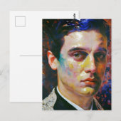Portrait eines Mannes Postkarte (Vorne/Hinten)