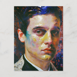Portrait eines Mannes Postkarte