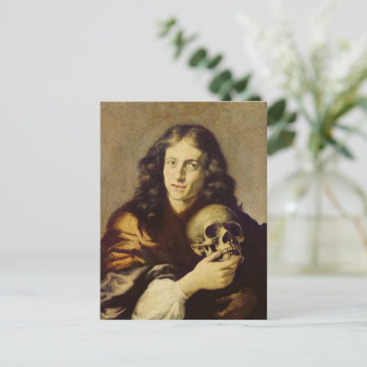 Portrait eines Mannes Postkarte (Stehend Vorderseite)