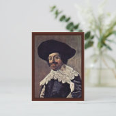 Portrait eines Mannes, von Hals Frans Postkarte (Stehend Vorderseite)