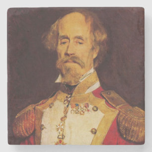 Portrait eines Militärgenerals aus dem 19. Jahrhun Steinuntersetzer