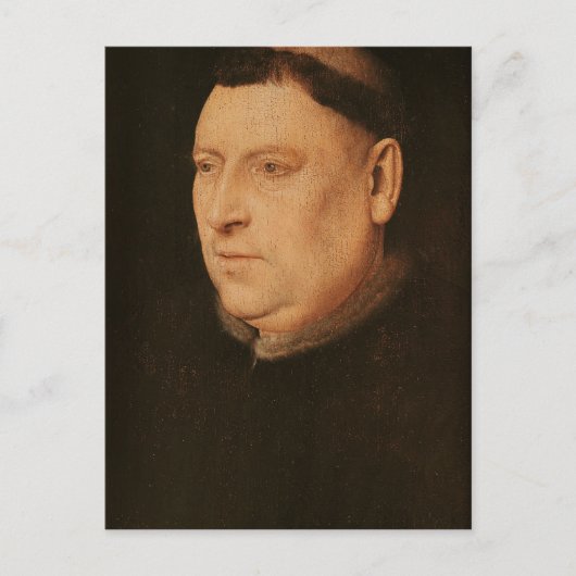 Portrait eines Monks Postkarte (Vorderseite)