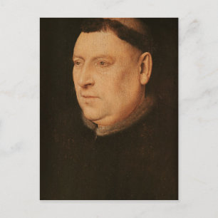 Portrait eines Monks Postkarte