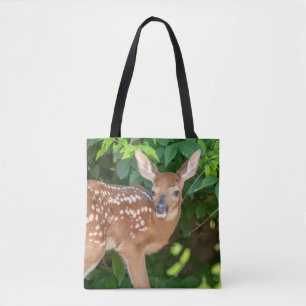 Portrait eines Neugeborenen (Weißschwanzhirsche) Tasche