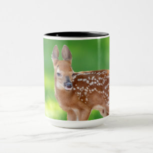Portrait eines Neugeborenen (Weißschwanzhirsche) Tasse