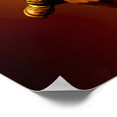 Portrait eines niedlichen Afrikanischen Lady Pirat Poster (Ecke)