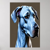 Portrait eines niedlichen Hundes | AI Art Poster (Vorne)