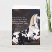 Portrait eines Piebaldhorse-Pergament-Monogramms (Rückseite)