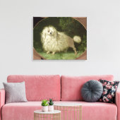 Portrait eines Poodles Leinwanddruck (Insitu (Wohnzimmer))