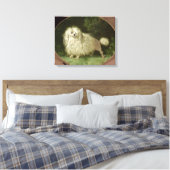 Portrait eines Poodles Leinwanddruck (Insitu (Schlafzimmer))