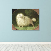 Portrait eines Poodles Leinwanddruck (Insitu (Holzboden))