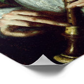 Portrait eines Recorder Players Poster (Ecke)