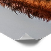 Portrait eines roten Fuchses | AI Art Poster (Ecke)