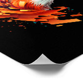 Portrait eines roten Fuchses Poster (Ecke)