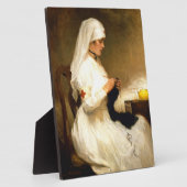 Portrait eines Roten Kreuzes der Krankenschwester  Fotoplatte (Seite)