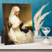 Portrait eines Roten Kreuzes der Krankenschwester  Fotoplatte (Seite)