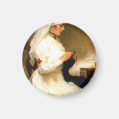 Portrait eines Roten Kreuzes der Krankenschwester  Magnet (Vorne)