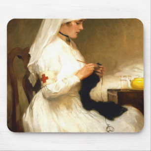 Portrait eines Roten Kreuzes der Krankenschwester  Mousepad