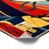 Portrait eines Schauspielers von Toyohara Kunichik Poster (Ecke)