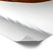 Portrait eines Spaniels | AI Art Poster (Ecke)