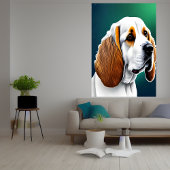Portrait eines Spaniels | AI Art Poster