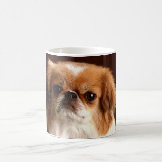 Portrait eines Spaniels Kaffeetasse (Mittel)