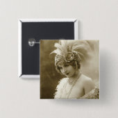 Portrait eines Tänzers Button (Vorne & Hinten)