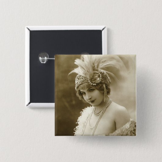 Portrait eines Tänzers Button (Vorne & Hinten)