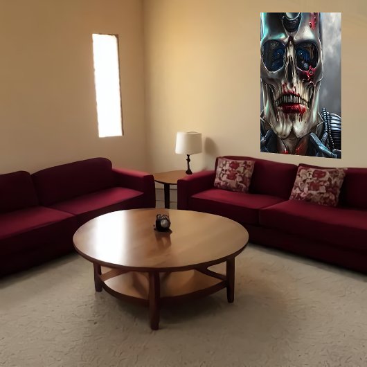 Portrait eines toten Schädels l | AI Art Poster