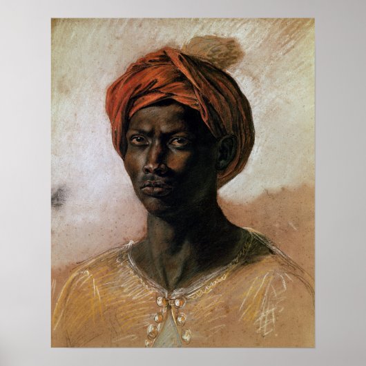 Portrait eines Turks in einem Turban, c.1826 Poster (Vorne)