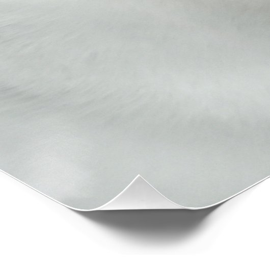 Portrait eines weißen Hundes Traditionell und klas Poster (Ecke)