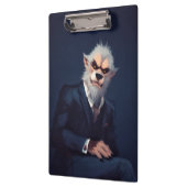 Portrait eines Werwolfs in einem Anzug Klemmbrett (Links)