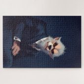 Portrait eines Werwolfs in einem Anzug Puzzle (Horizontal)