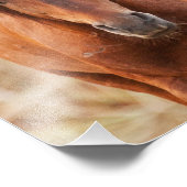 Portrait eines wilden Mustang Fotodruck (Ecke)